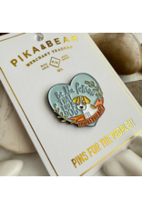 Pika & Bear Man's Best Friend Enamel Pin