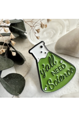 Pika & Bear Y'All Need Science" Beaker Enamel Pin