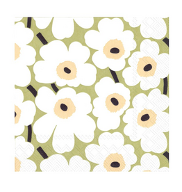 Marimekko Mini Unikko Light Green - Paper Luncheon Napkin
