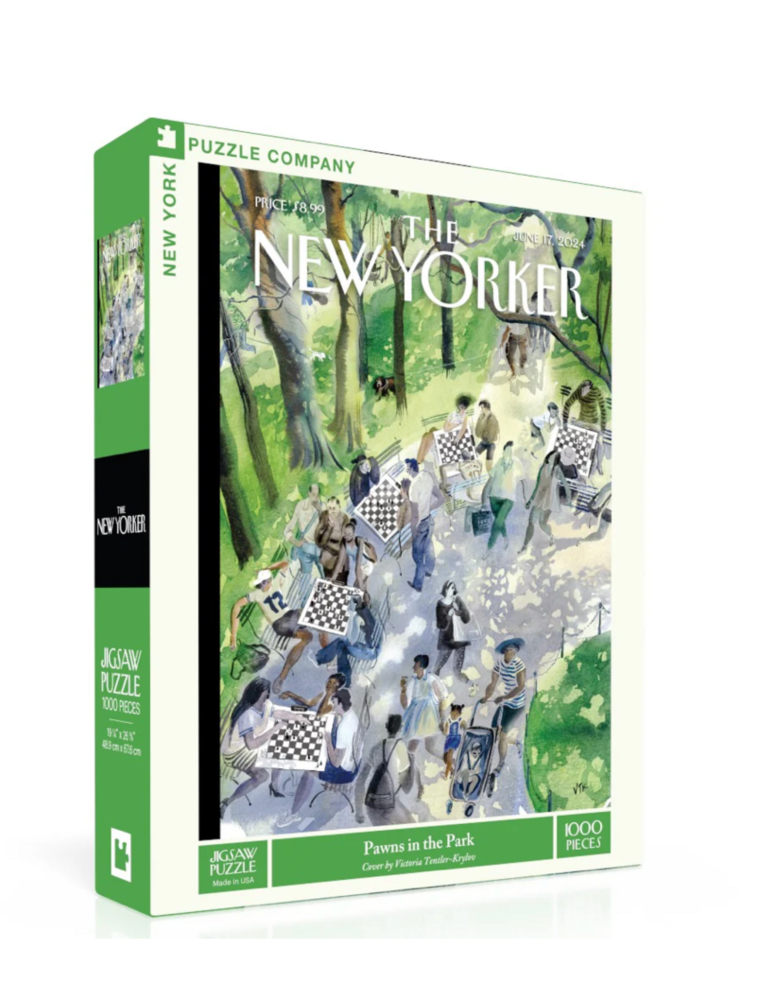 New York Puzzle Co New Yorker - Pawns in the Park Puzzle