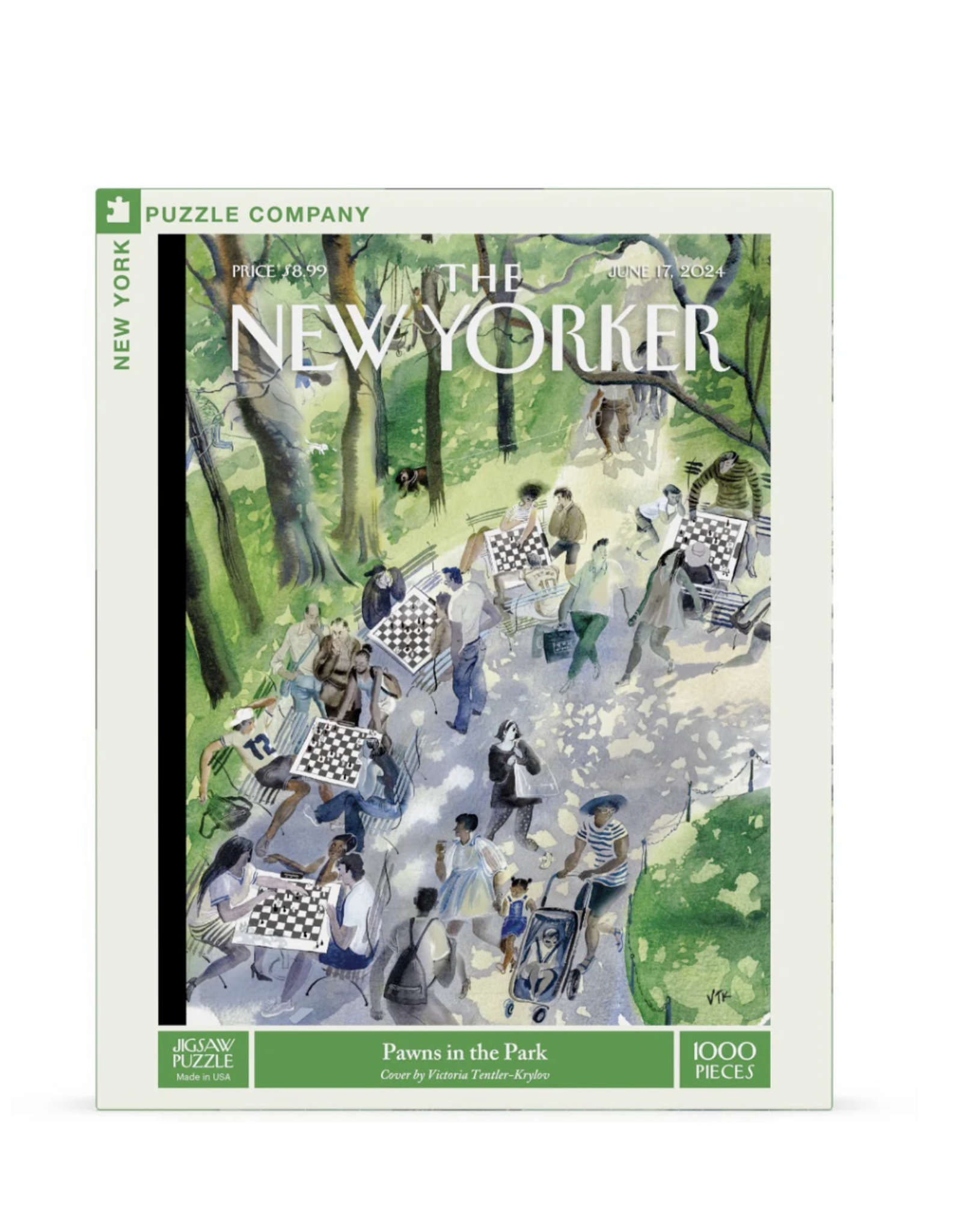 New York Puzzle Co New Yorker - Pawns in the Park Puzzle
