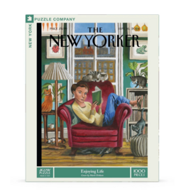 New York Puzzle Co New Yorker - Enjoying Life Puzzle