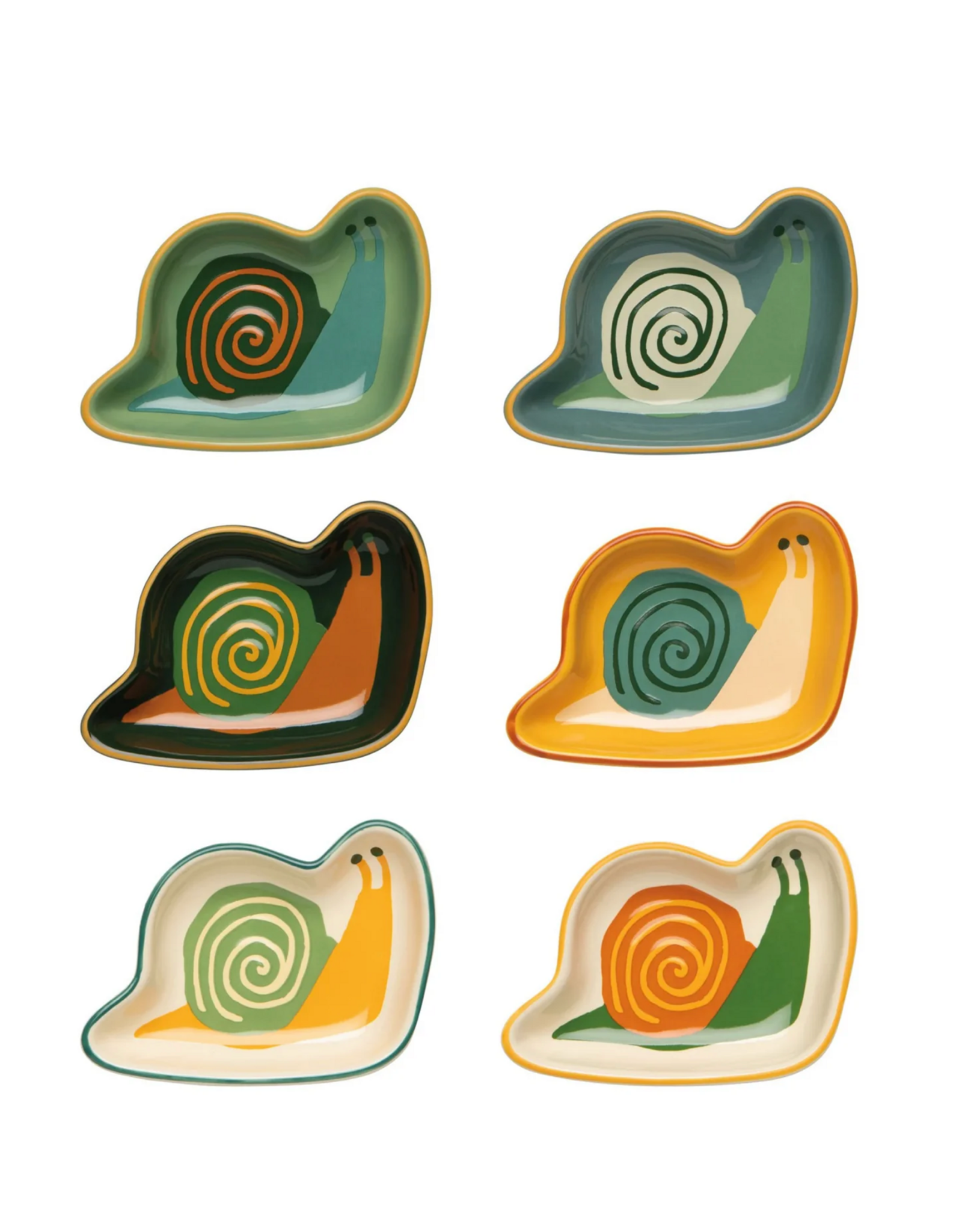 Snails Pinch Bowls Set/6 Ass't
