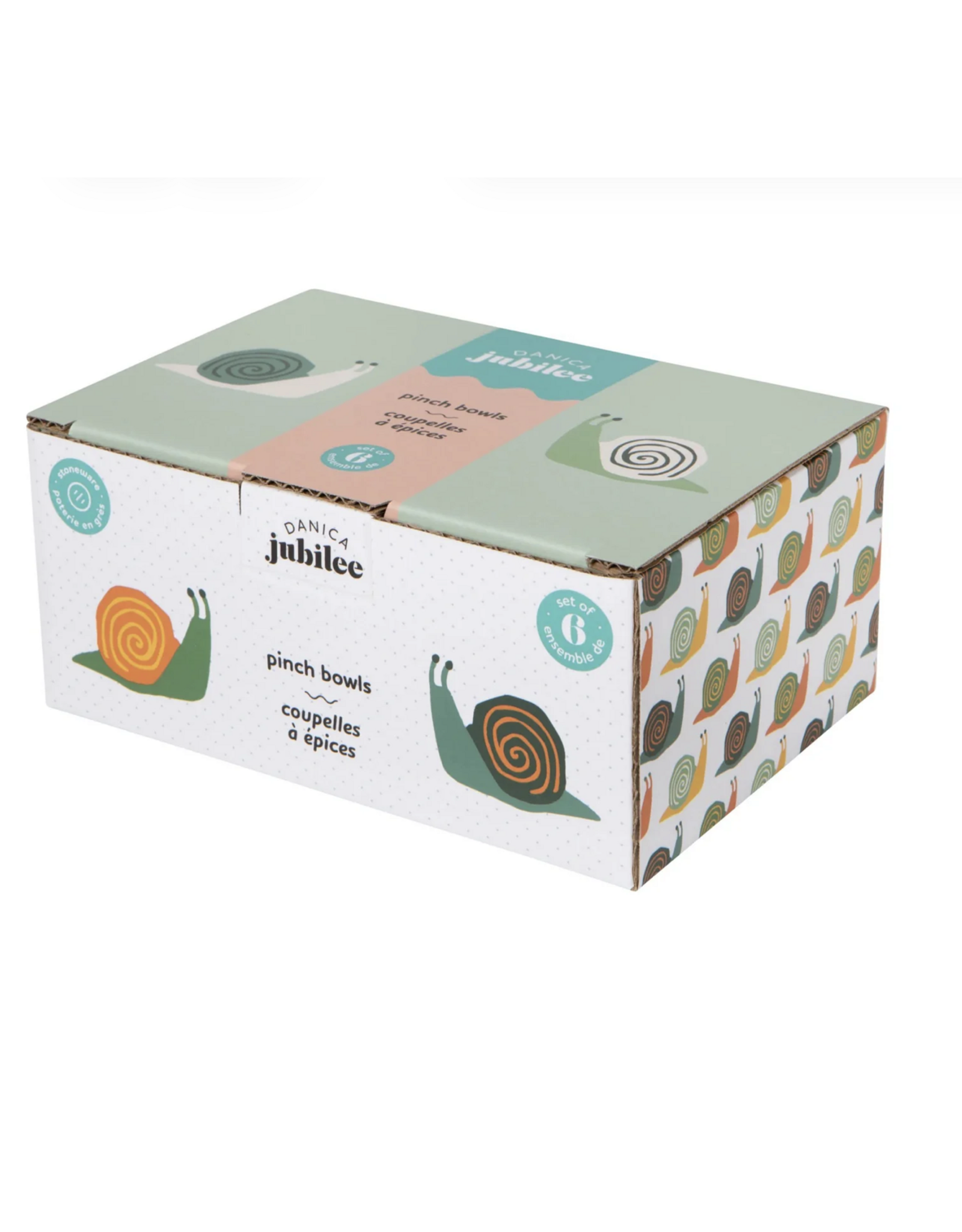 Snails Pinch Bowls Set/6 Ass't