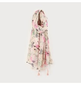 Soft Pink Floral Scarf