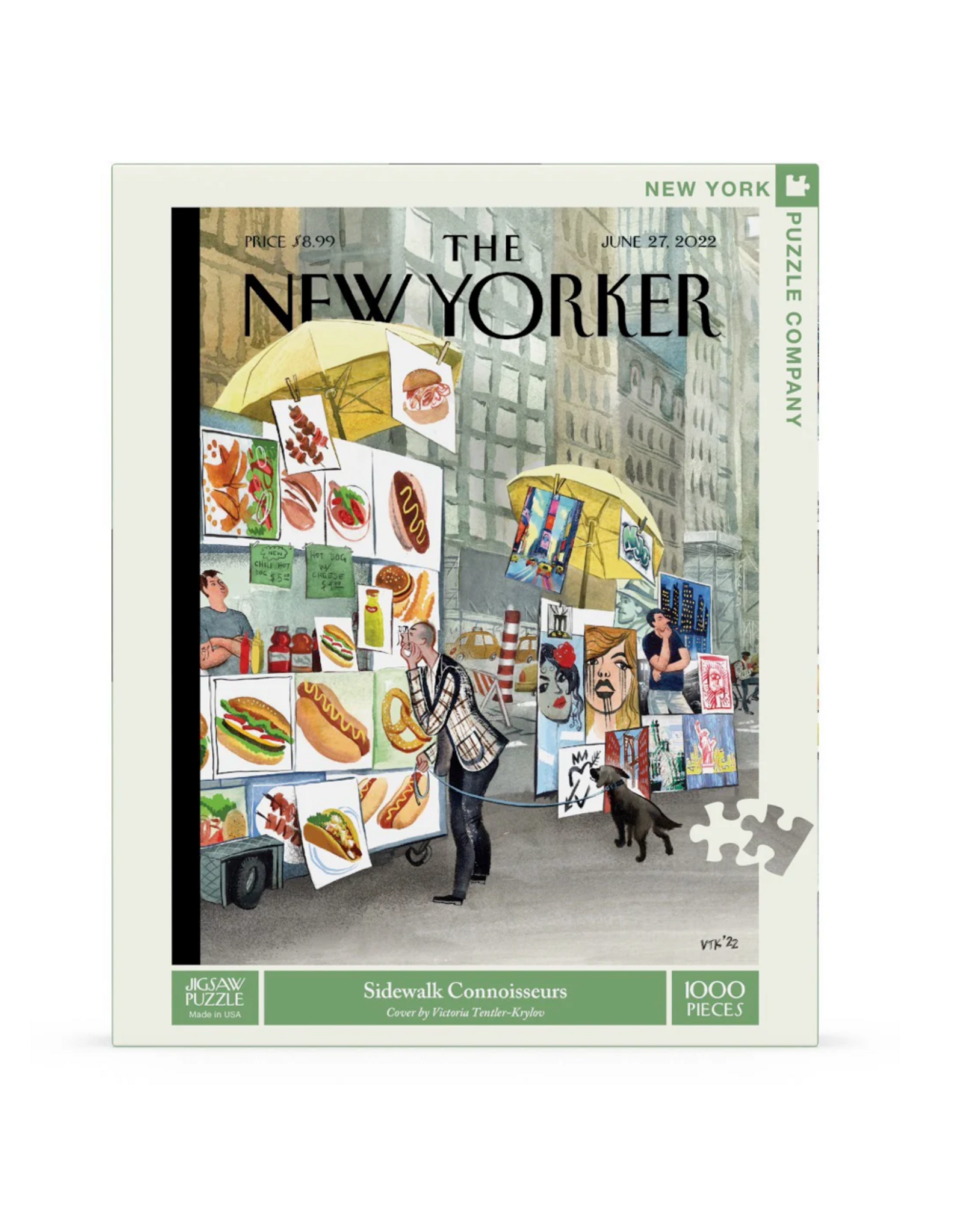 New York Puzzle Co New Yorker - Sidewalk Connoisseurs - 1000 piece puzzle