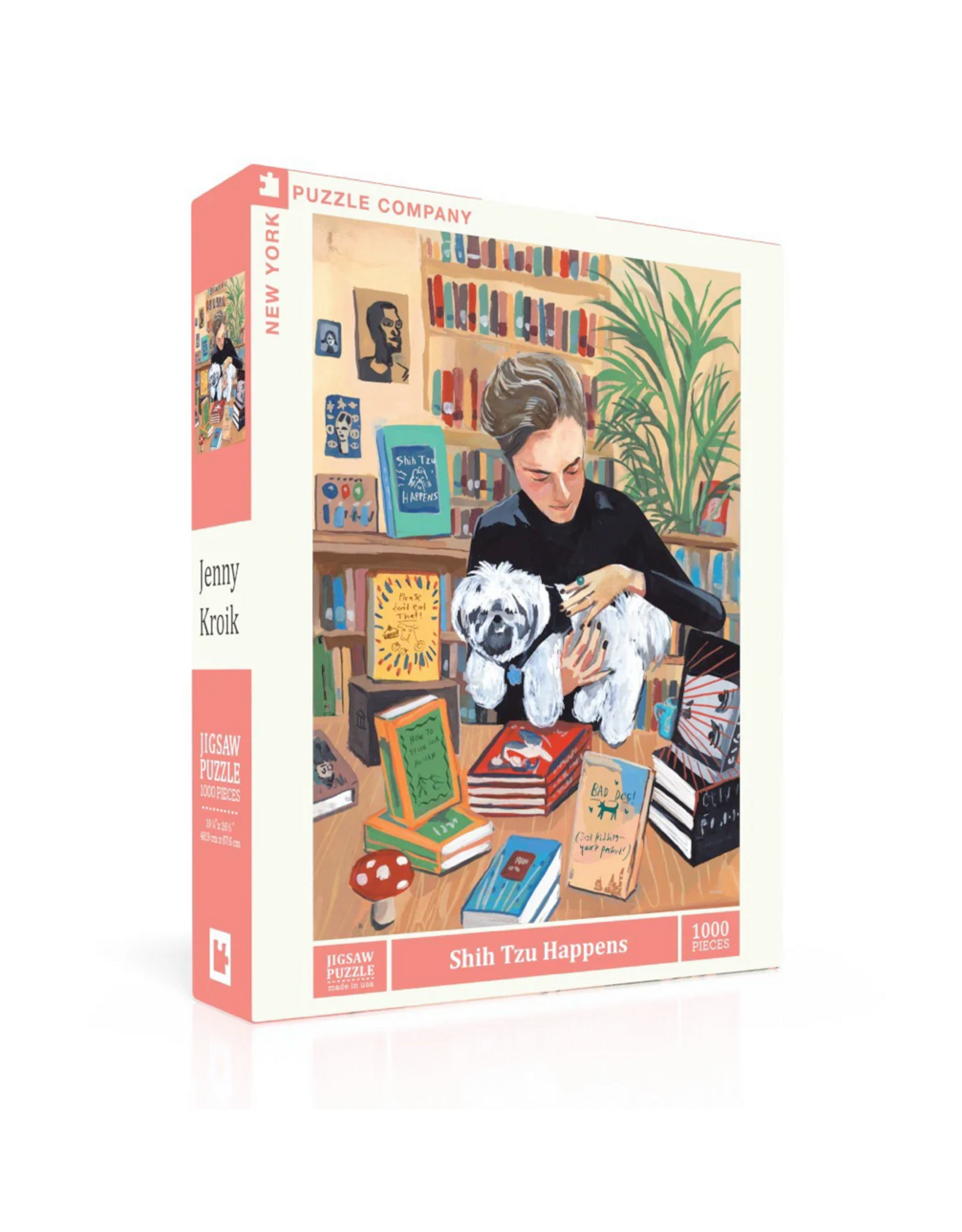 New York Puzzle Co Shih Tzu Happens Puzzle - 1000 Pieces
