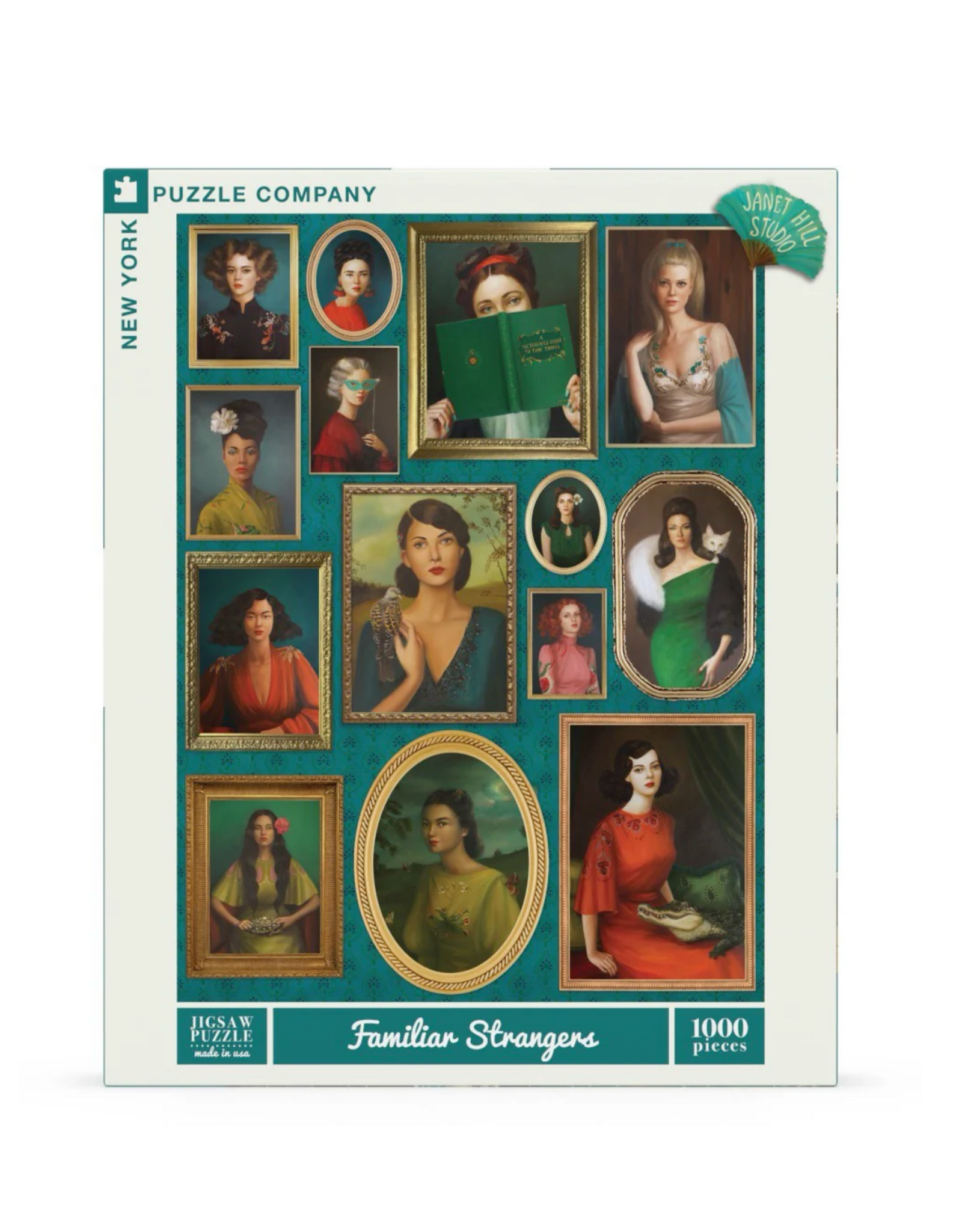 New York Puzzle Co Familiar Stangers Puzzle - 1000 pieces