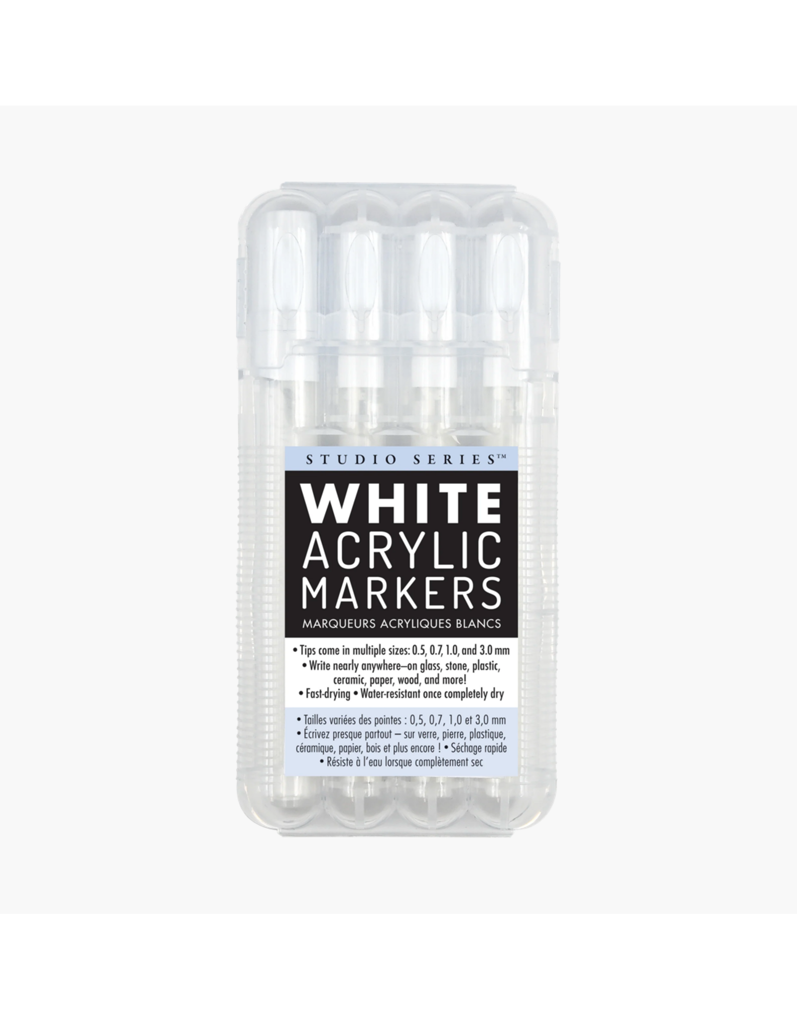 White Acrylic Markers - set of 4