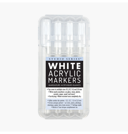 White Acrylic Markers - set of 4