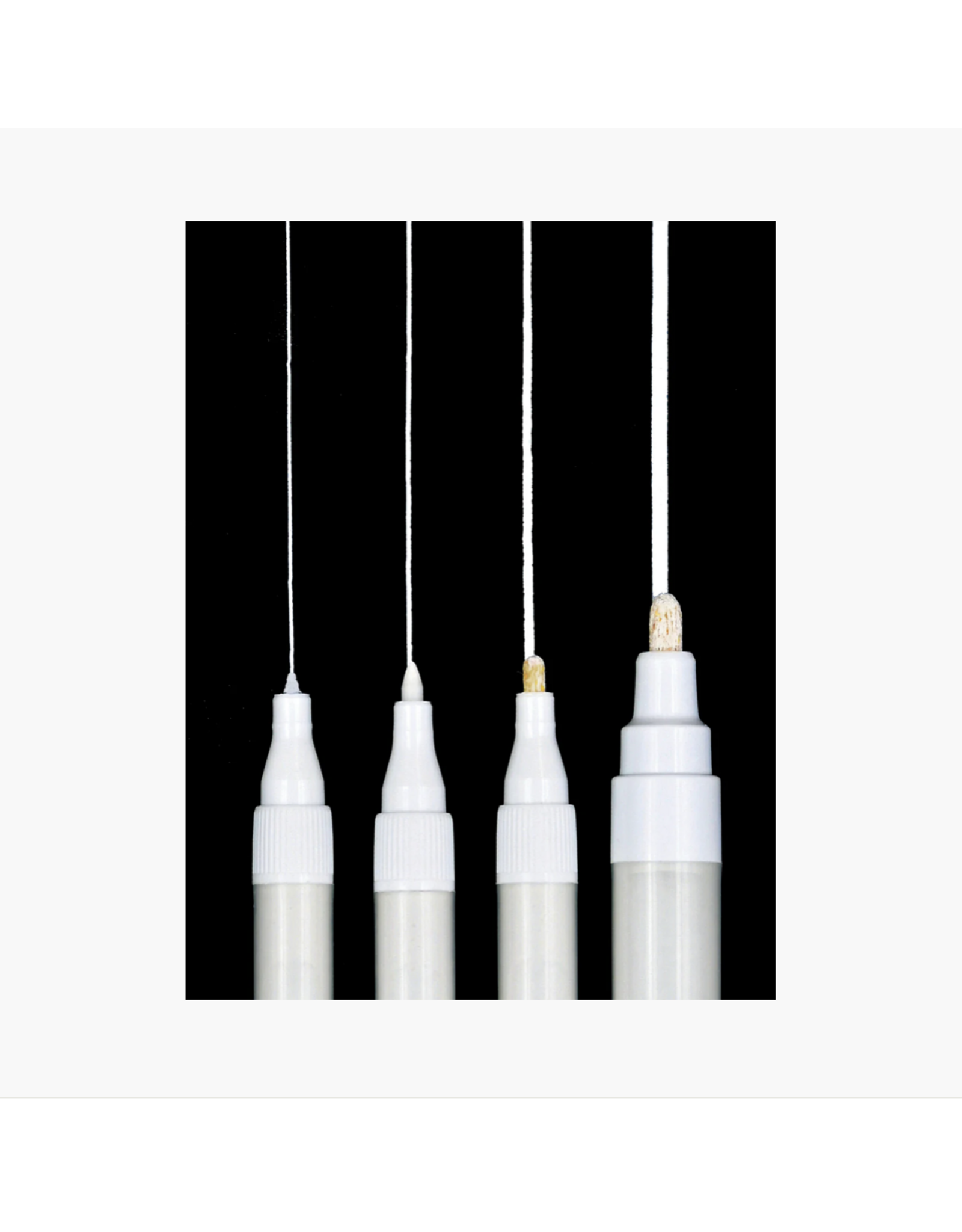 White Acrylic Markers - set of 4