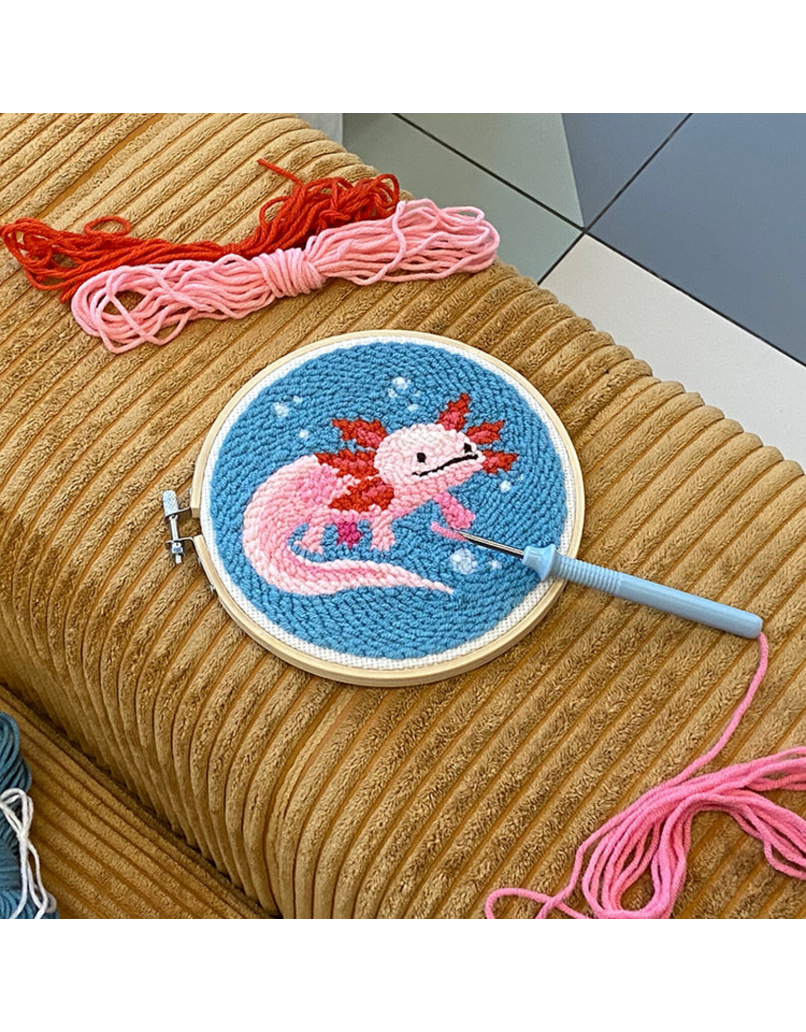 Punch Needle Kit - Axolotl