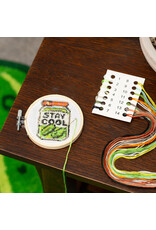 Mini Cross - Stitch Embroidery Kit - Pickle