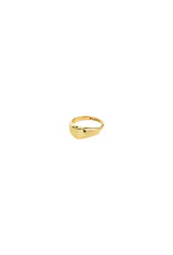 Pilgrim Arin Heart Signet Ring - Gold Plated - Waterproof