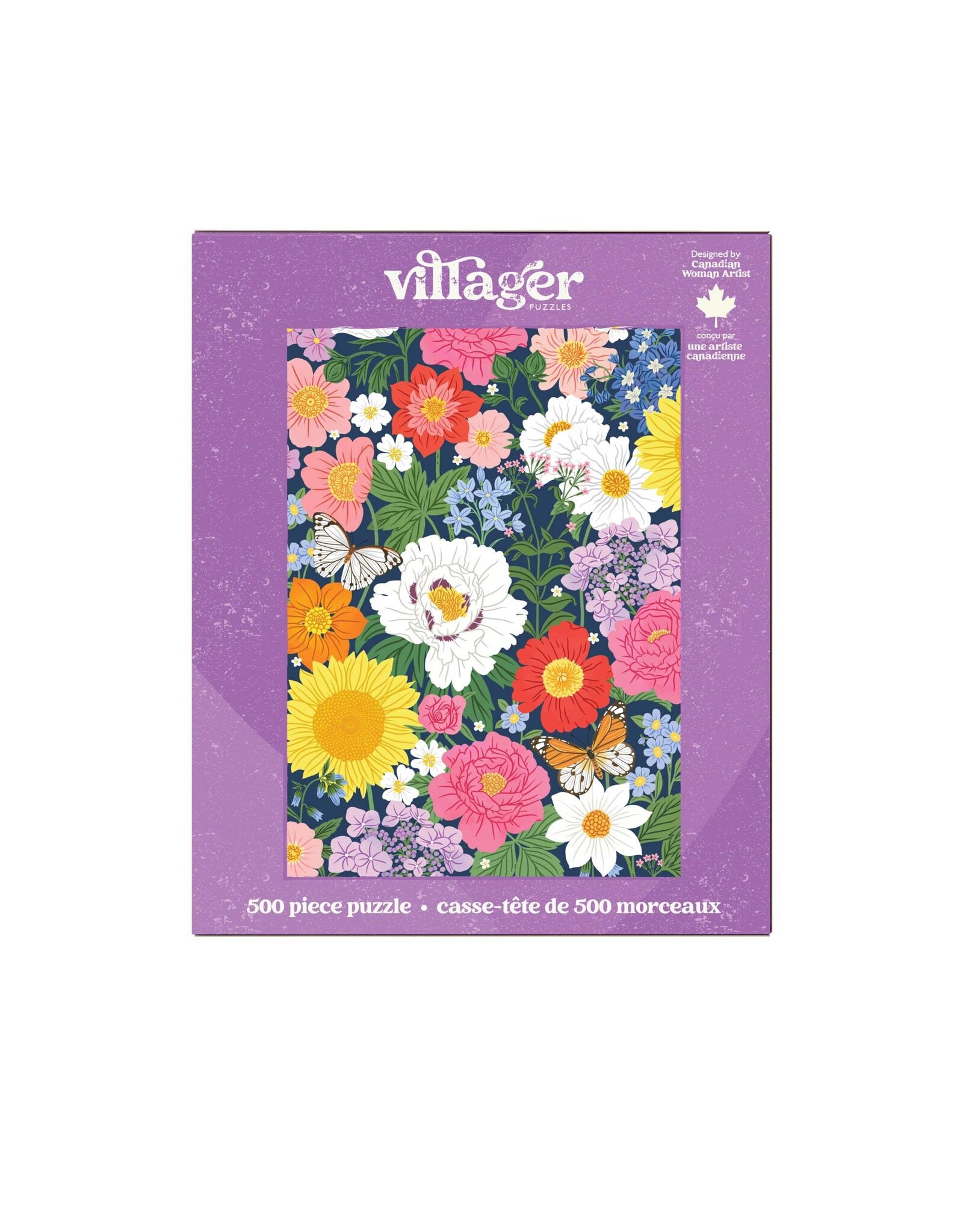 Villager Puzzles Midnight Blooms - 500 Piece Puzzle