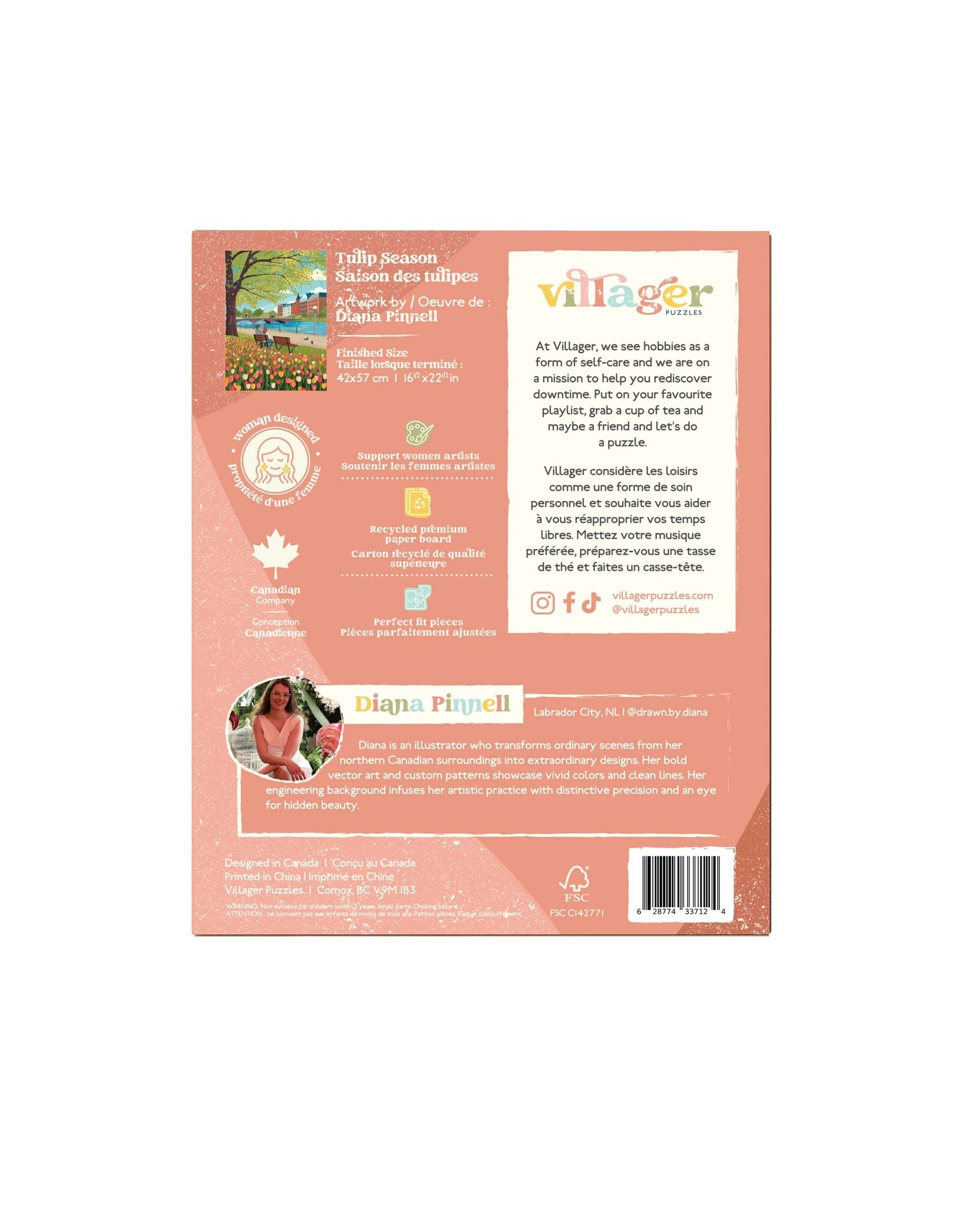 Villager Puzzles Tulip Season- 500 Piece Puzzle