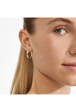 Pilgrim Ember Small Slim Hoop Earrings - Gold Plated