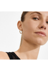 Pilgrim Ember Small Slim Hoop Earrings - Silver Plated - Waterproof