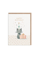 Ohh Deer Birthday - Cat Birthday Card