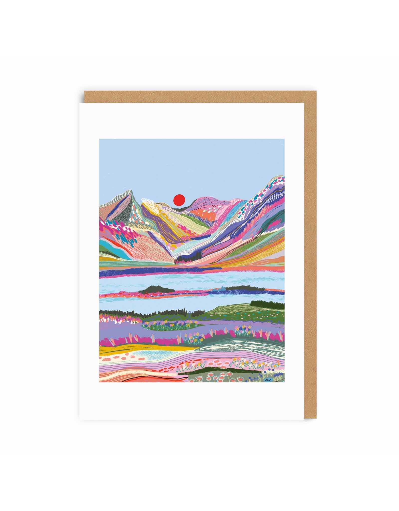 Ohh Deer Just Because- Mountain Sunset