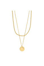 Pilgrim Declan Necklace 2 in 1 Set - Gold Plated