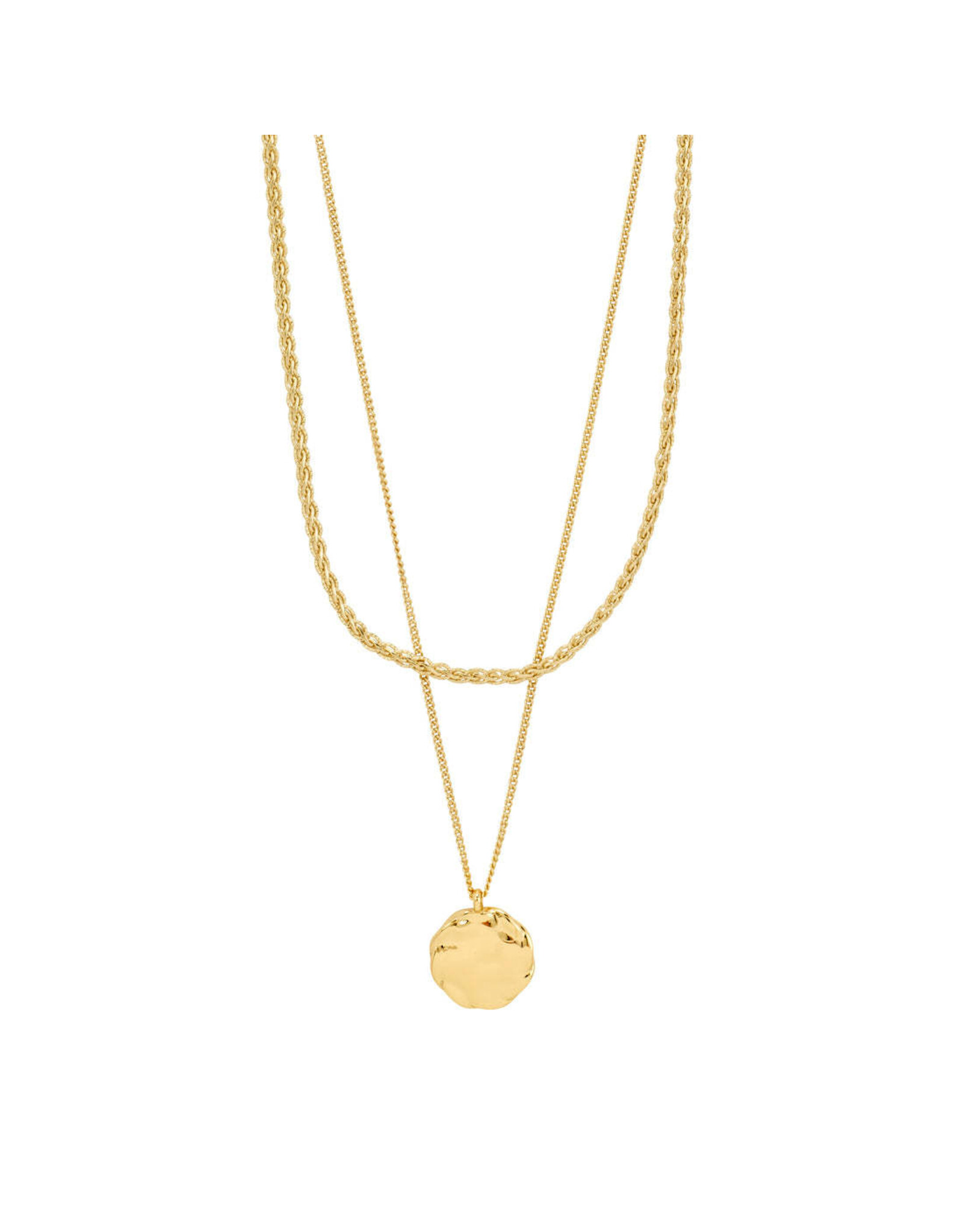 Pilgrim Declan Necklace 2 in 1 Set - Gold Plated