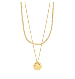 Pilgrim Declan Necklace 2 in 1 Set - Gold Plated
