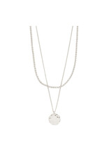 Pilgrim Declan Necklace 2 in 1 Set - Silver Plated