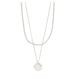 Pilgrim Declan Necklace 2 in 1 Set - Silver Plated