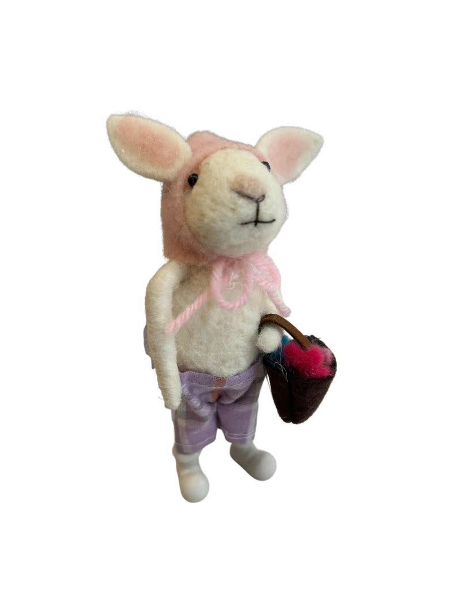 Option 2 Felt Bunny With Basket Decoration