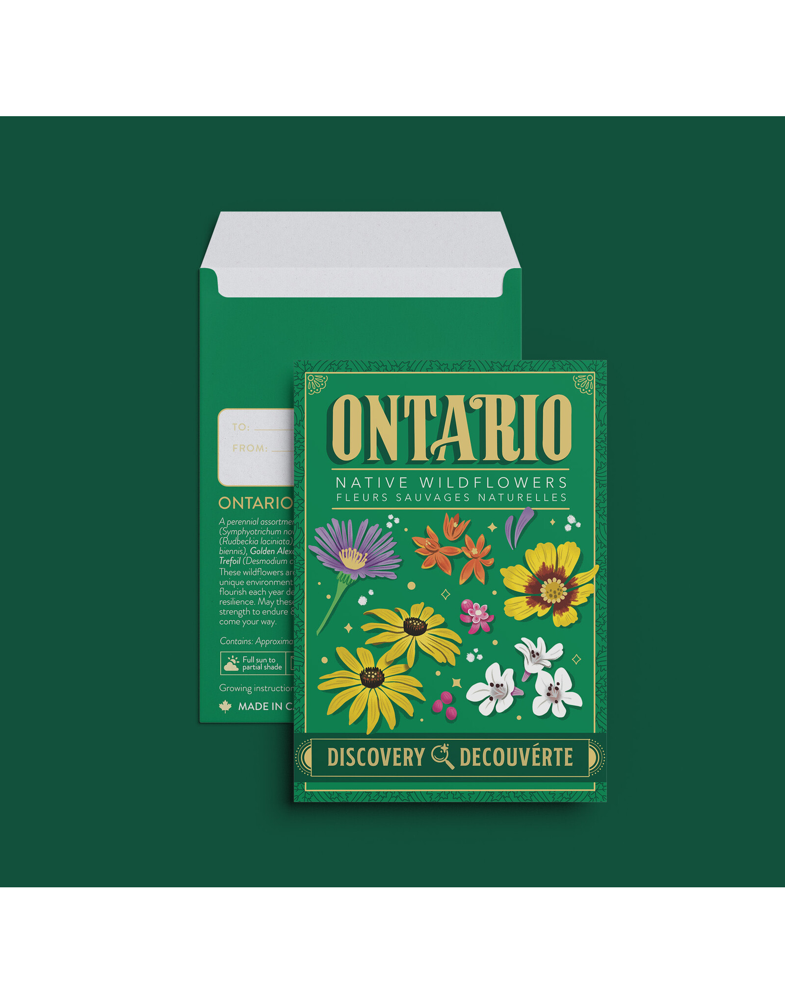To & From Gift Co. Floriography Seed Packet  -  Ontario Native Wildflowers