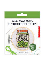 Mini Cross - Stitch Embroidery Kit - Pickle