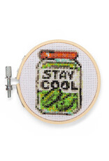 Mini Cross - Stitch Embroidery Kit - Pickle