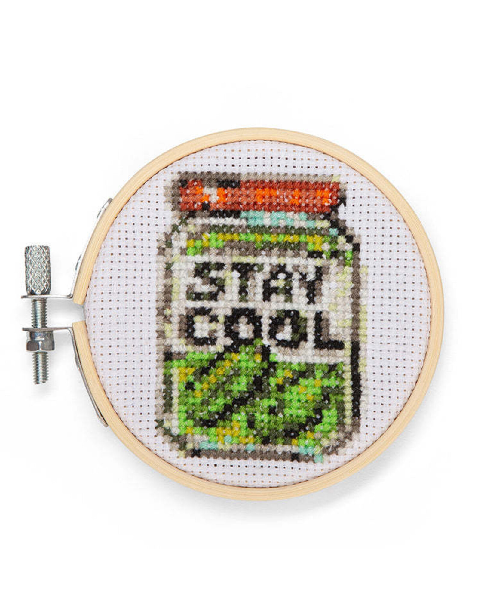 Mini Cross - Stitch Embroidery Kit - Pickle