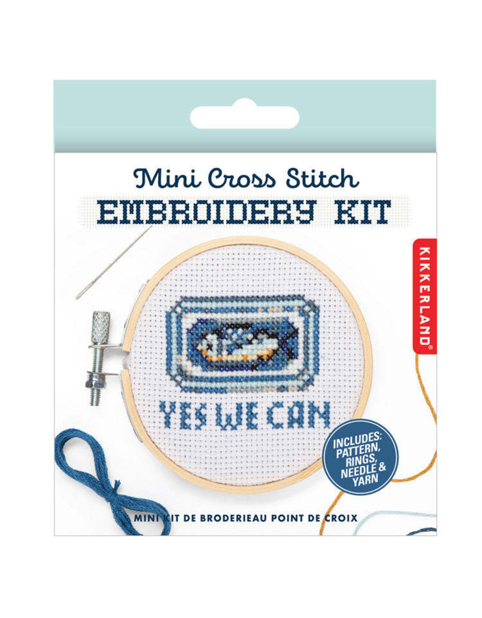 Mini Cross -Stitch Embroidery Kit - Sardine