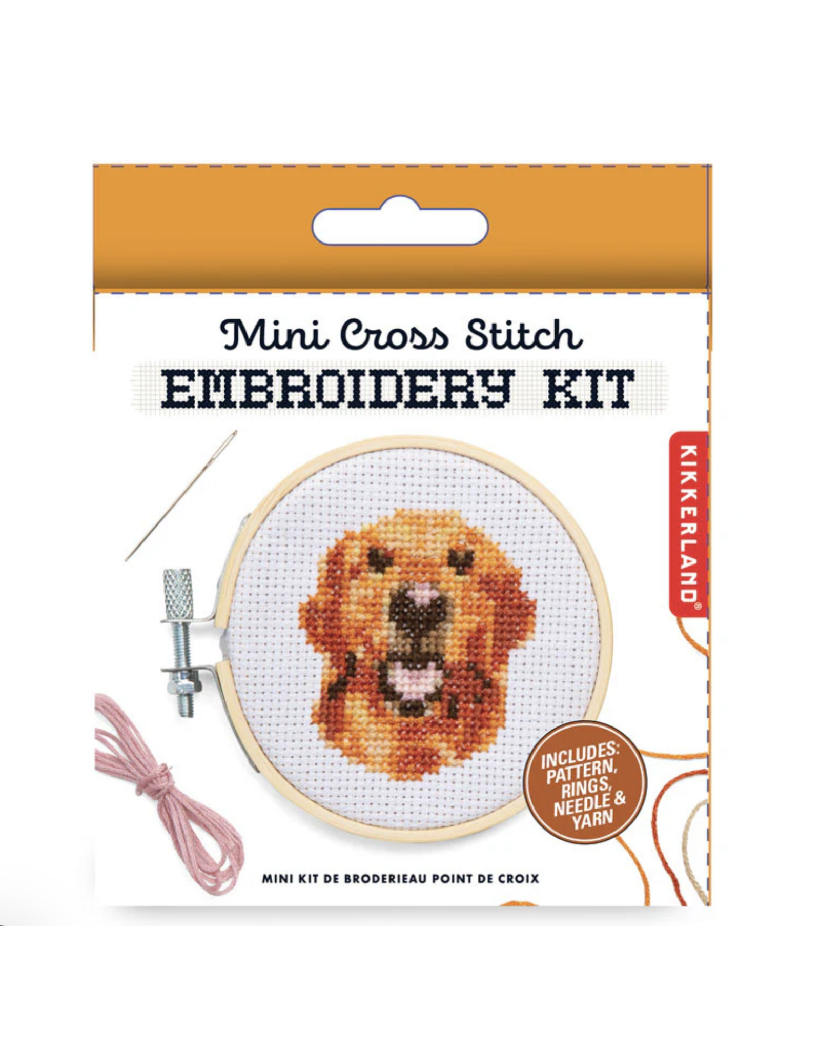 Mini Cross-Stitch Embroidery Kit - Dog