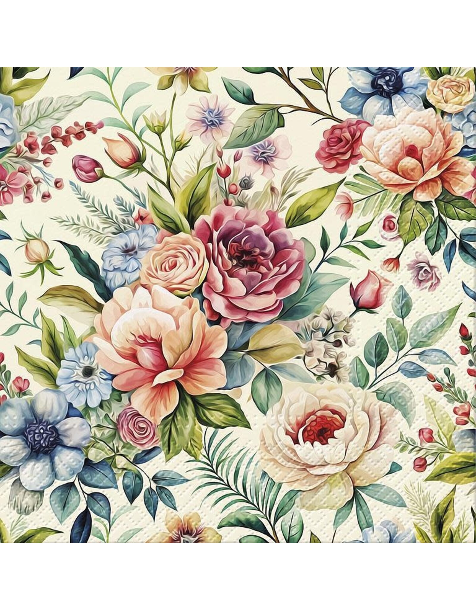 Luncheon Rustic Bloom Napkins. Pack of 20