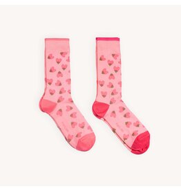 Pokoloko Strawberry Heart Pima Socks - Pack of 2