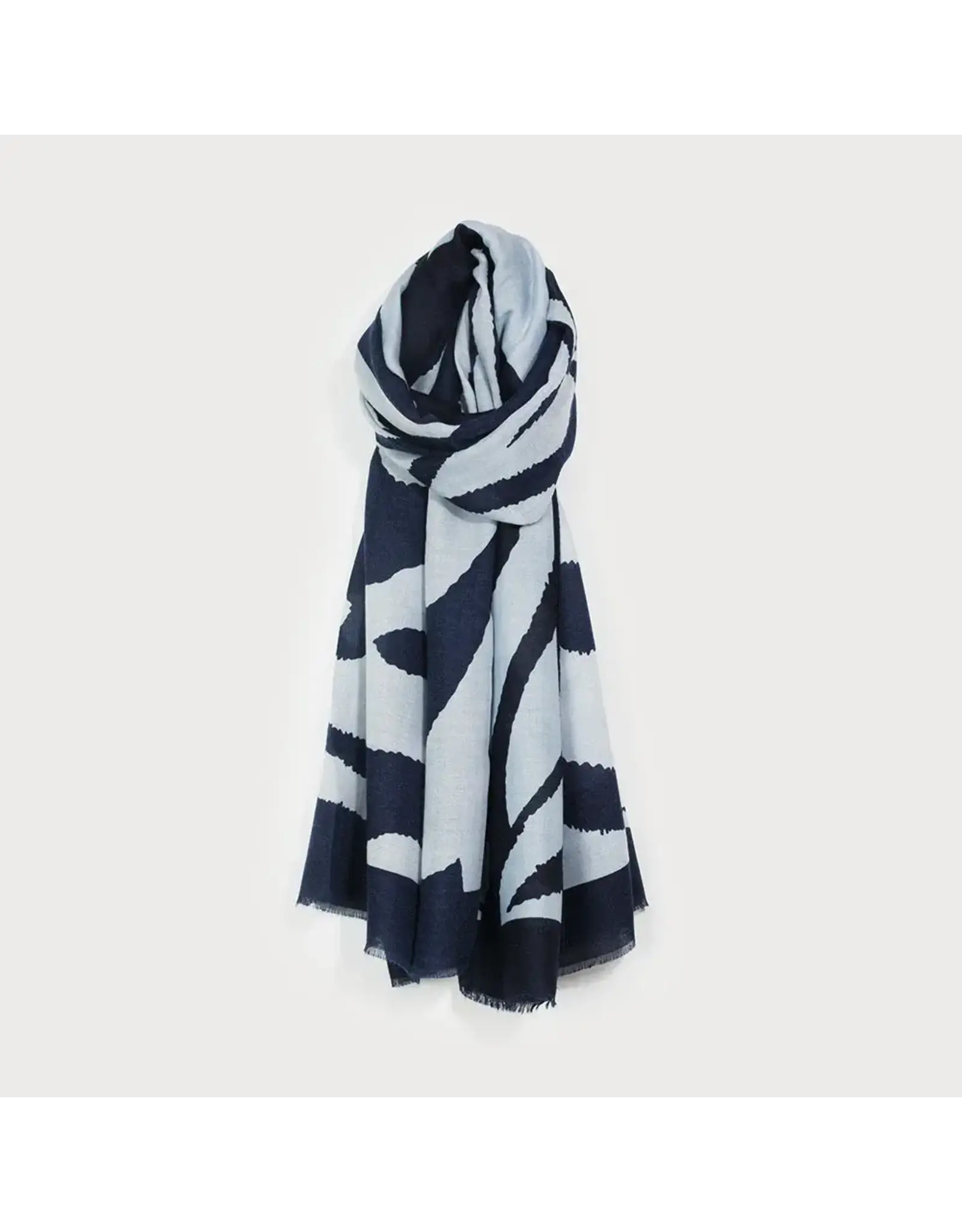 Lightweight Two-Tones Scarf - Blue