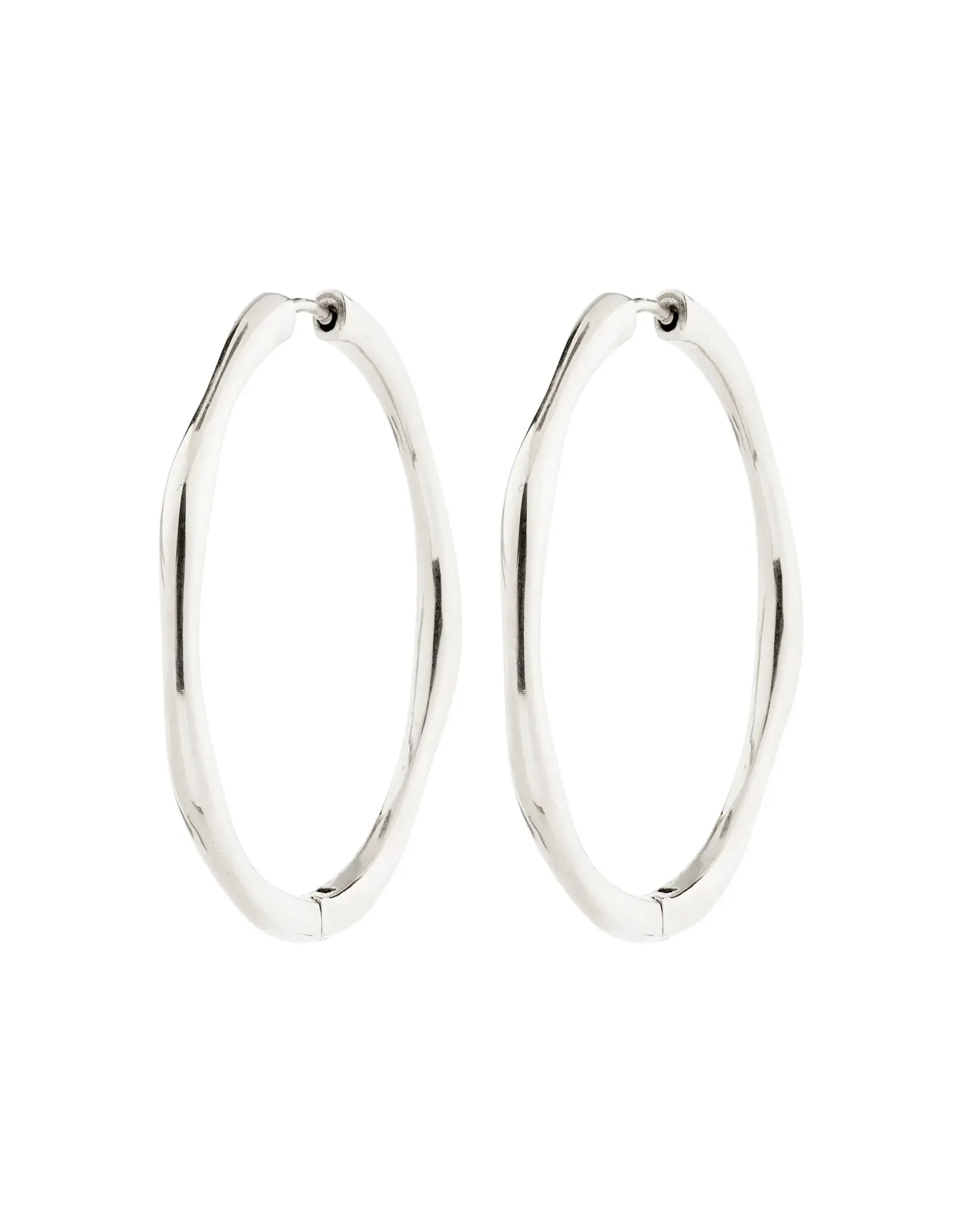 Pilgrim Haze Hoop Earrings - Silver