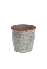 Planter Pot - Blue Floral  SM