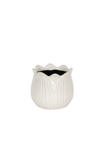 White Tulip Planter Pot - SM