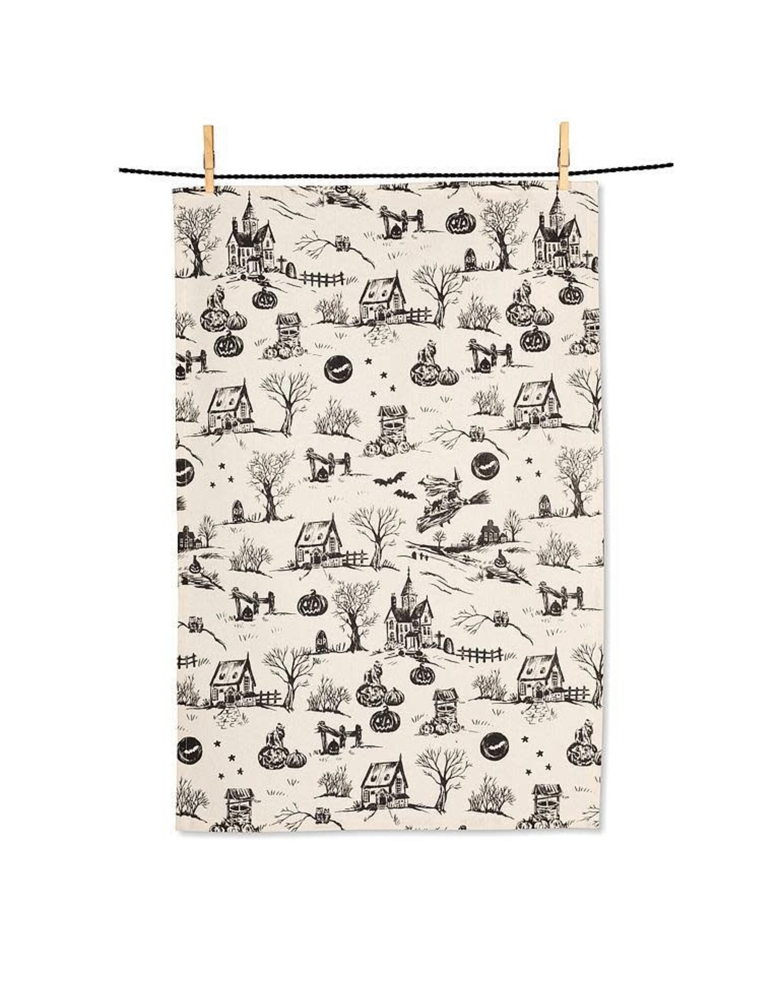 Halloween Toile Kitchen Towel