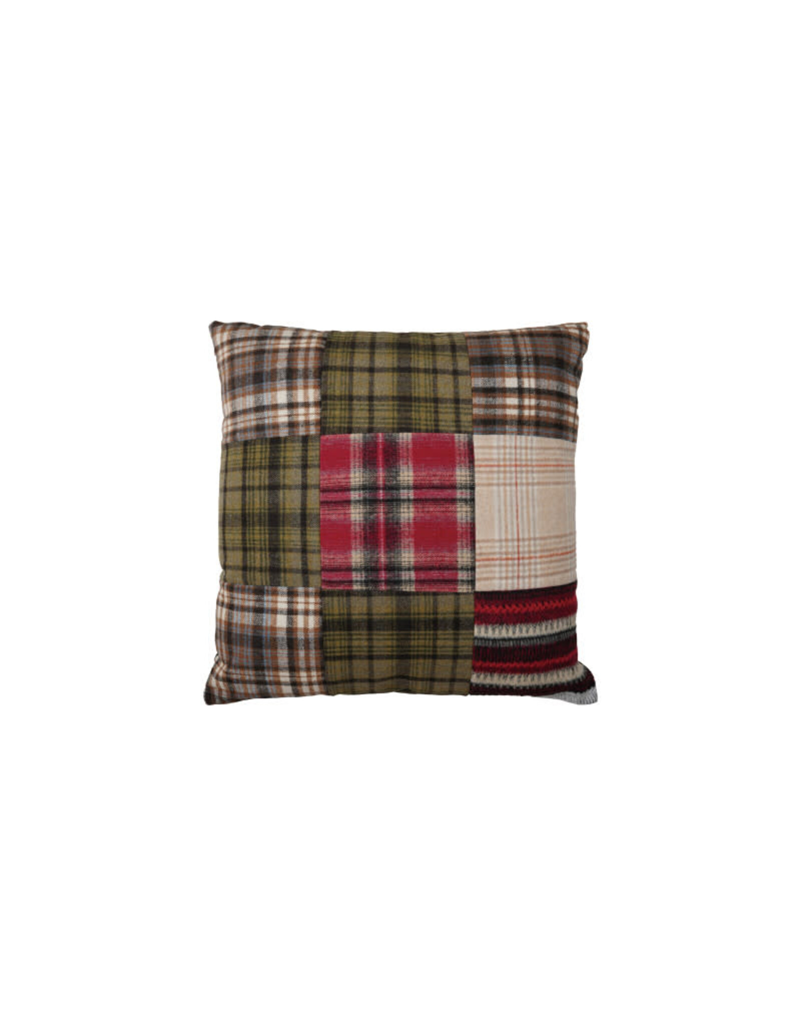 Patchwork Plaid Pillow