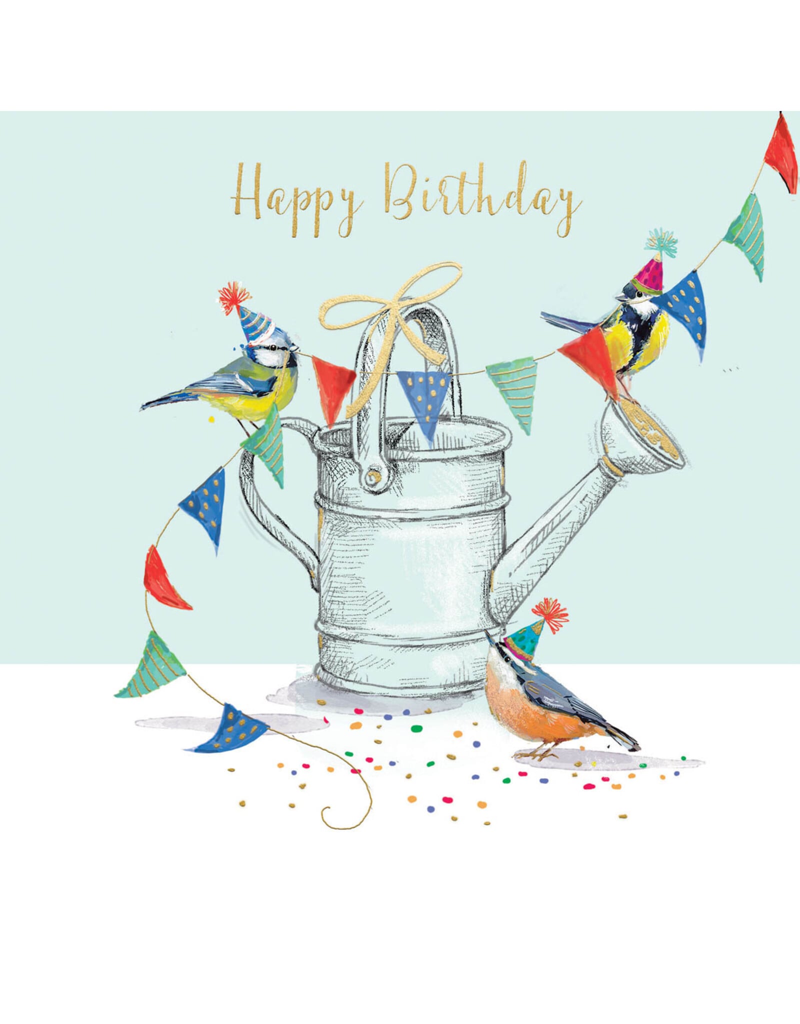 Birthday - Birds On Watering Can