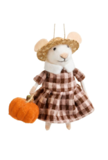 Harvest Mouse Ornament - Dress&Hat