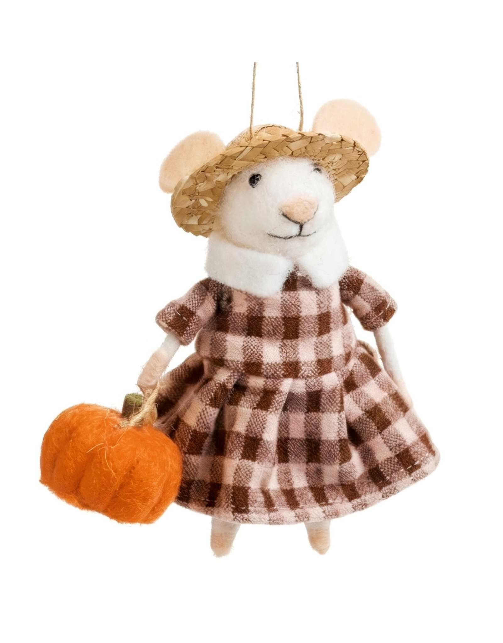 Harvest Mouse Ornament - Dress&Hat