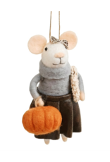 Harvest Mouse Ornament - Skirt&Bow&Purse