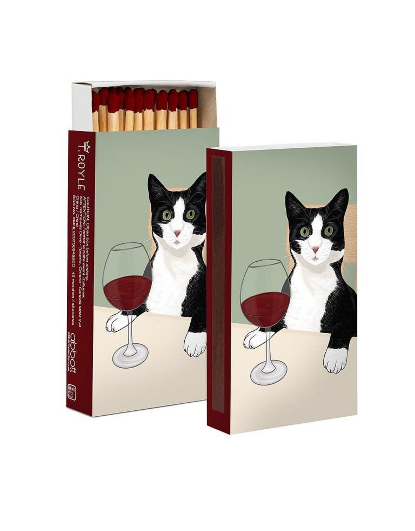 Cat With Wine Matches