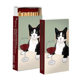 Cat With Wine Matches